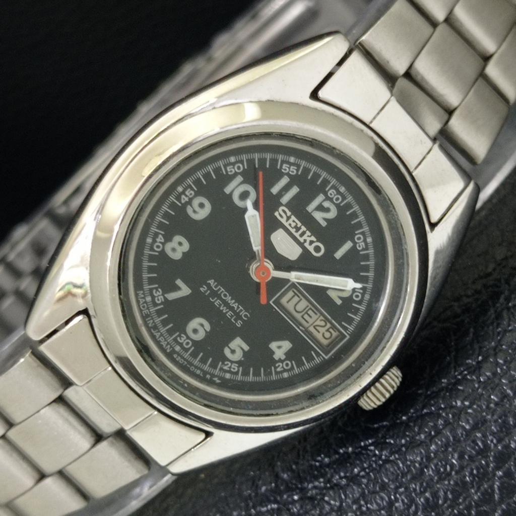 

SEIKO 5 AUTOMATIC JAPAN 4206B WOMENS VINTAGE ORIGINAL DIAL WATCH a704248-1 R213i-a704248