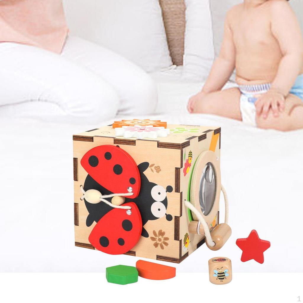 Shape Sorting Box Toys Educational Matching Game , Wooden Activity for Birthday Gift