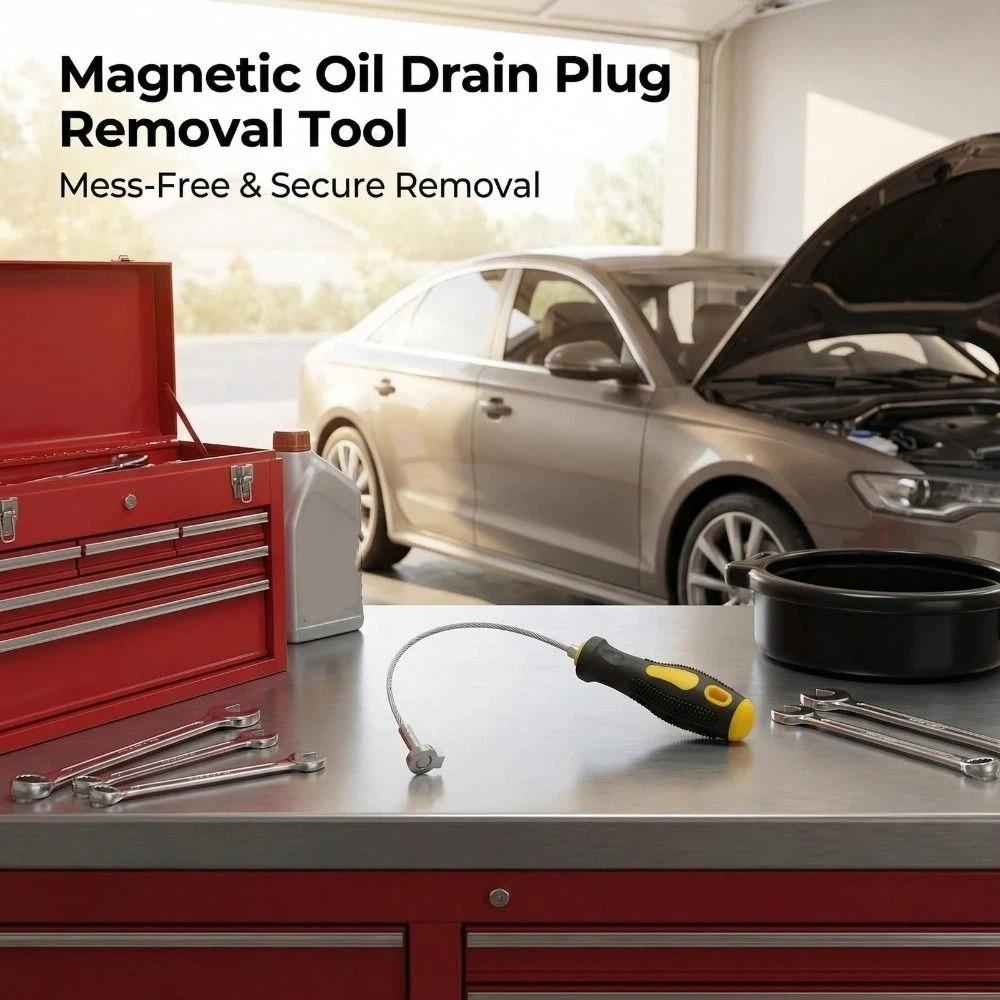 14 Inch Magnetic Oil Drain Plug Remover Vehicle Sump Plug Removal Tool  Vehicle Maintenance