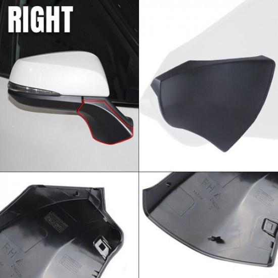 Black For 2020-2022 Toyota Highlander Right Rearview Mirror Triangle Base Cover