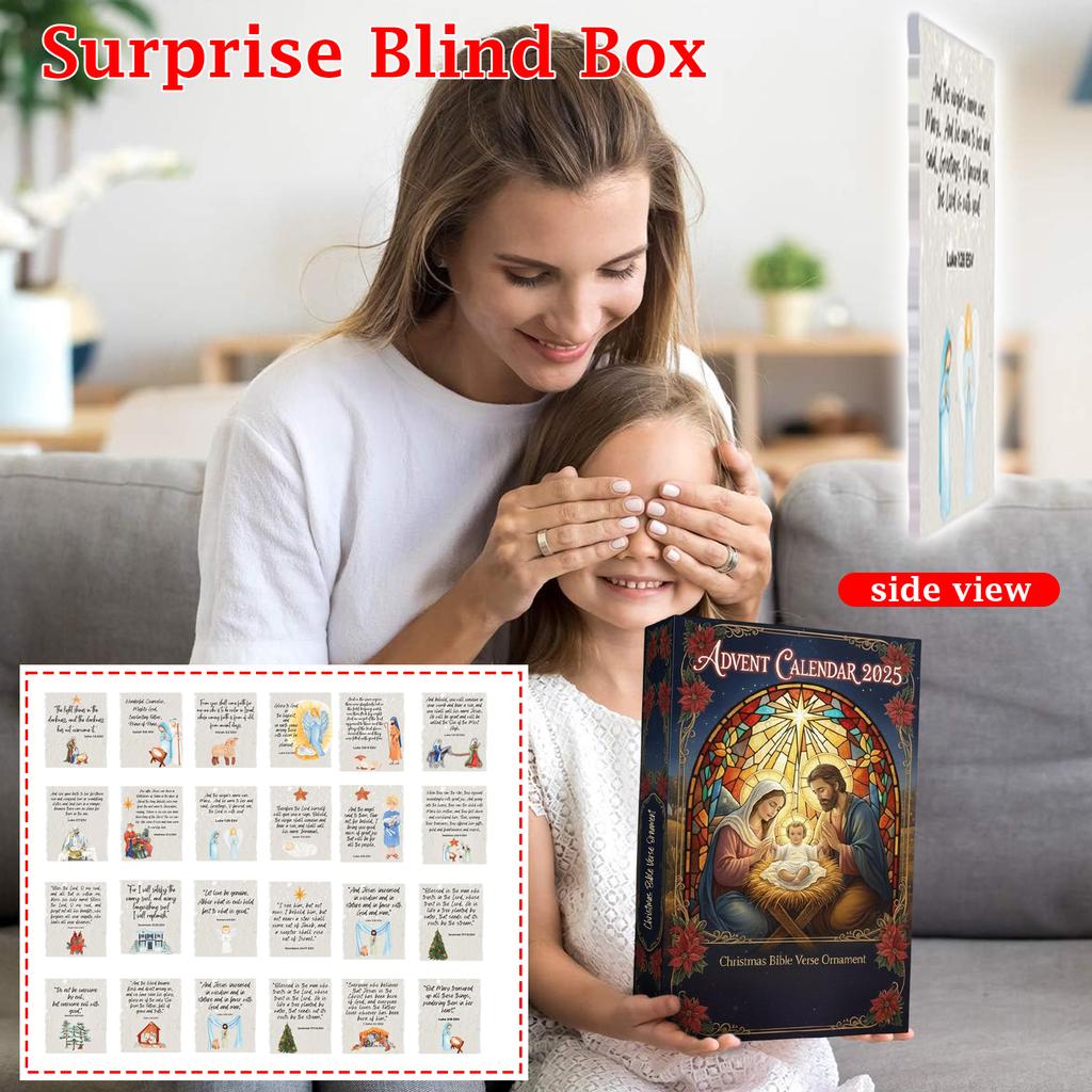 Adventní kalendář obsahuje 24 vánočních ozdob. Kalendář příjezdu Vánoce odpočítávání