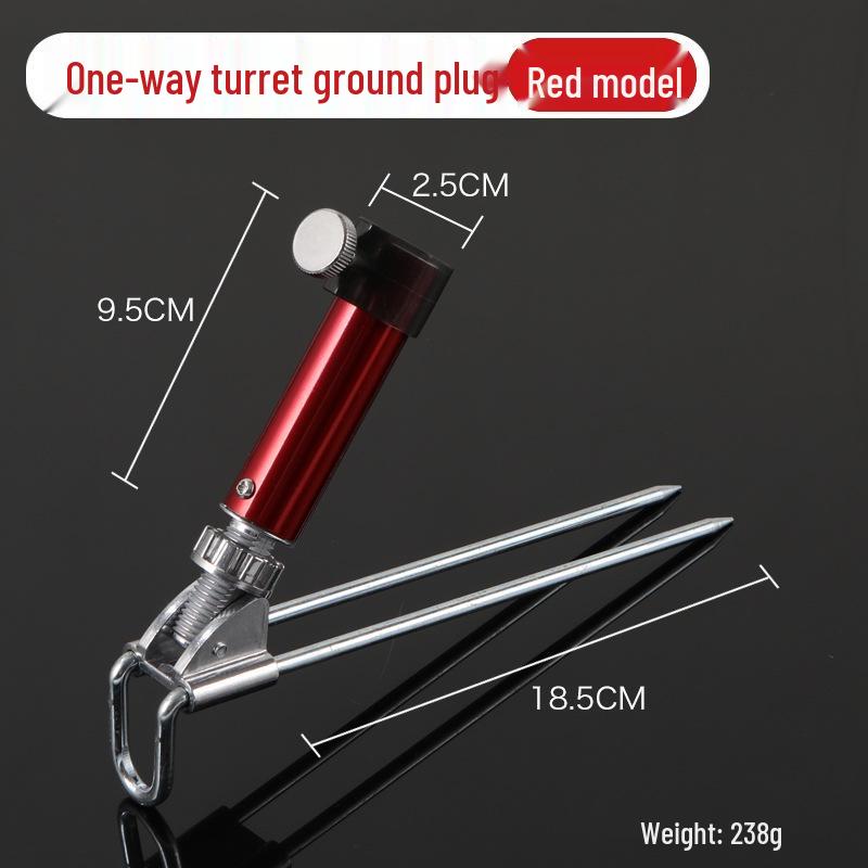 Two-in-One Fishing Rod Holder & Chair with Thickened Hardened Design, Stainless Steel Stand for Taiwan Fishing