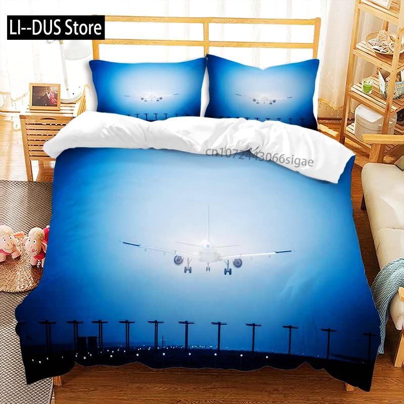 

Comforter Aircraft S 3Pcs Pink Sunset Bedding Sets With 2 Pillow Shamstwin Full Queen King Size Bedroom Decor Comforter (quilt)-EU Single(135*200cm)3pcs