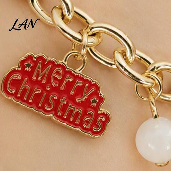 Christmas Party Favors Bracelets, Red Green String Bracelet, Adjustable Charm Bracelet Novelty Decorations with Glow in The Dark Bead for Women Girls