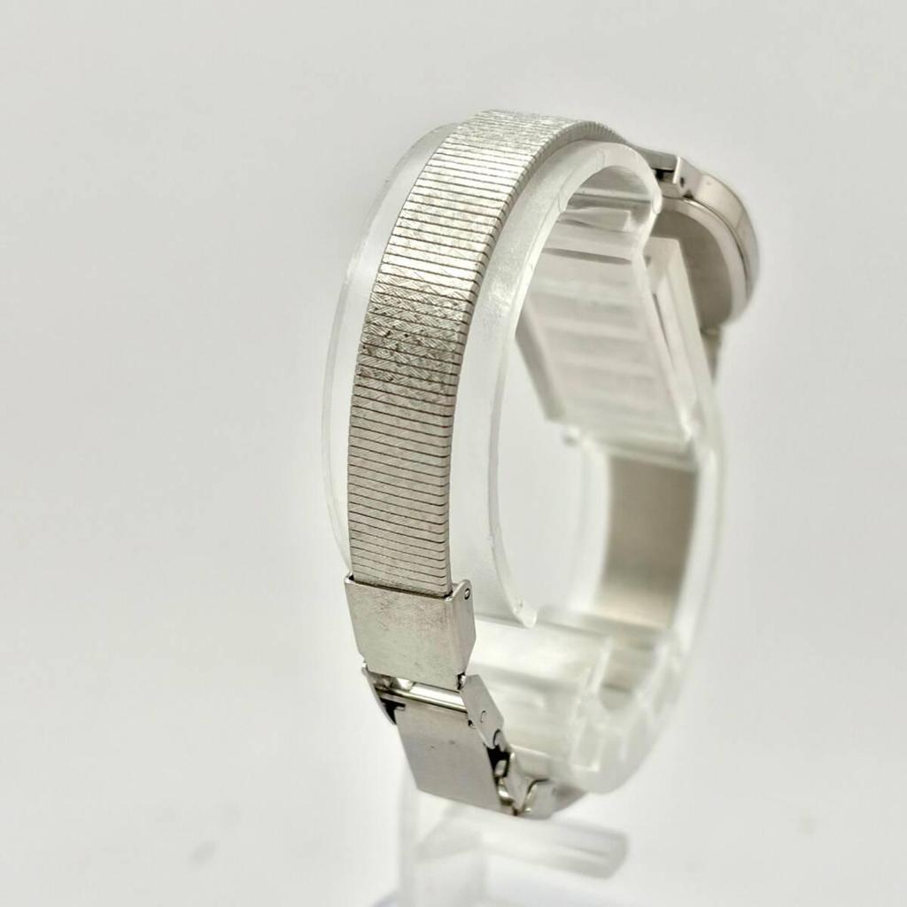 [New Battery] SEIKO Seiko Ladies Watch Silver Square 1221-5520 530026