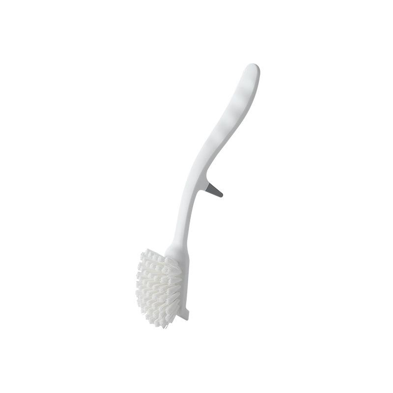 Long Handle Kitchen Pot Brush Vertical Dishwashing Brush Kitchen Sink Stove Decontamination Non-stick Easy Oil Pot Brush