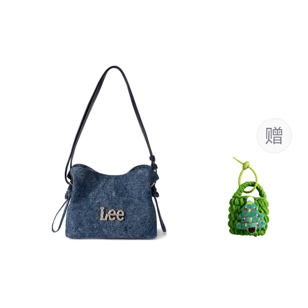New Lee Denim Shoulder Bag, Adjustable Strap Regular Women's Vintage Denim Blue LE240104M-523