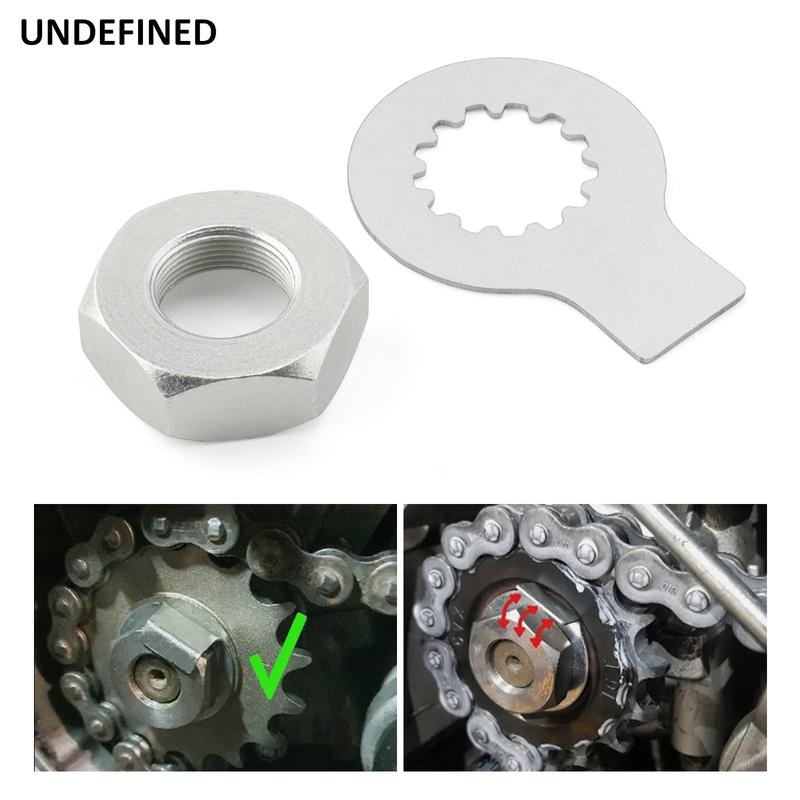 Motorcycle Front Sprocket Nut And Washer Lock Kit for Yamaha YZF R1 FZ1 FZS 1000 FAZER TDM 900 2002-2010