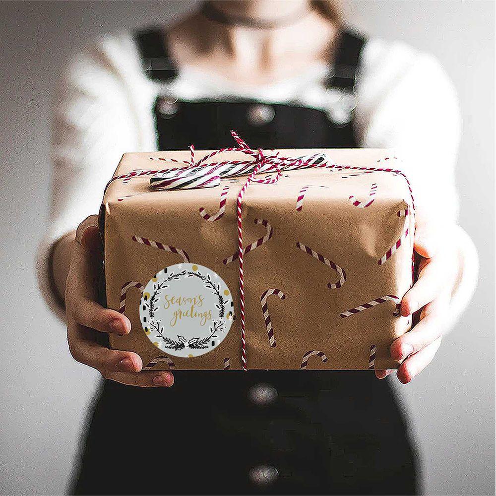 Stickers Envelope Packaging Baking Sign Seal Sticker Adhesive Label Sticky Note Christmas Stickers