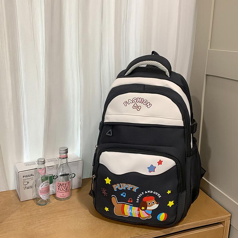 

The schoolbag is fresh, sweet and cute cartoon animal printing schoolbag 2025 fashionable and versatile large capacity