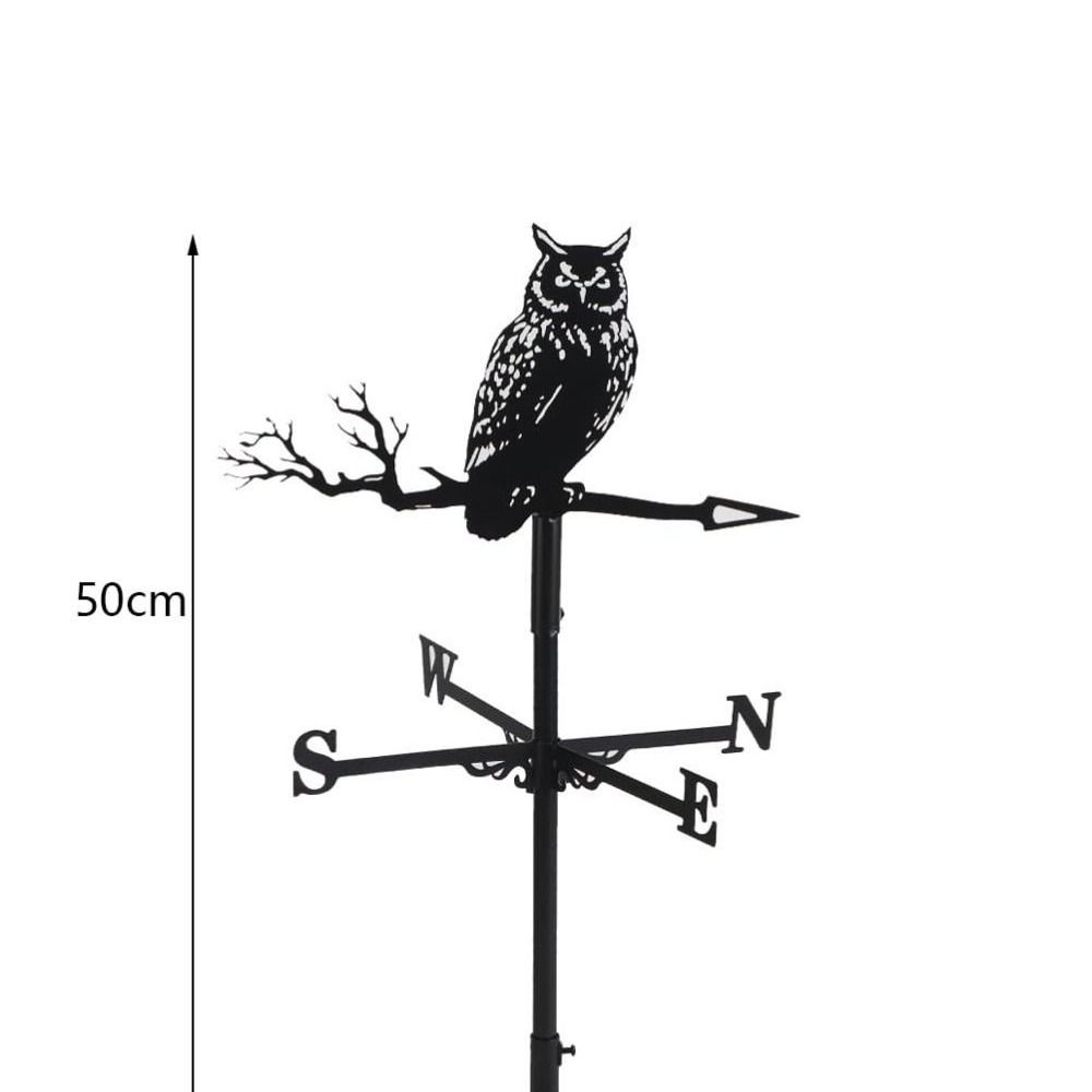 Metal Weather Vane Black Weathercock Creativity Wind Indicator