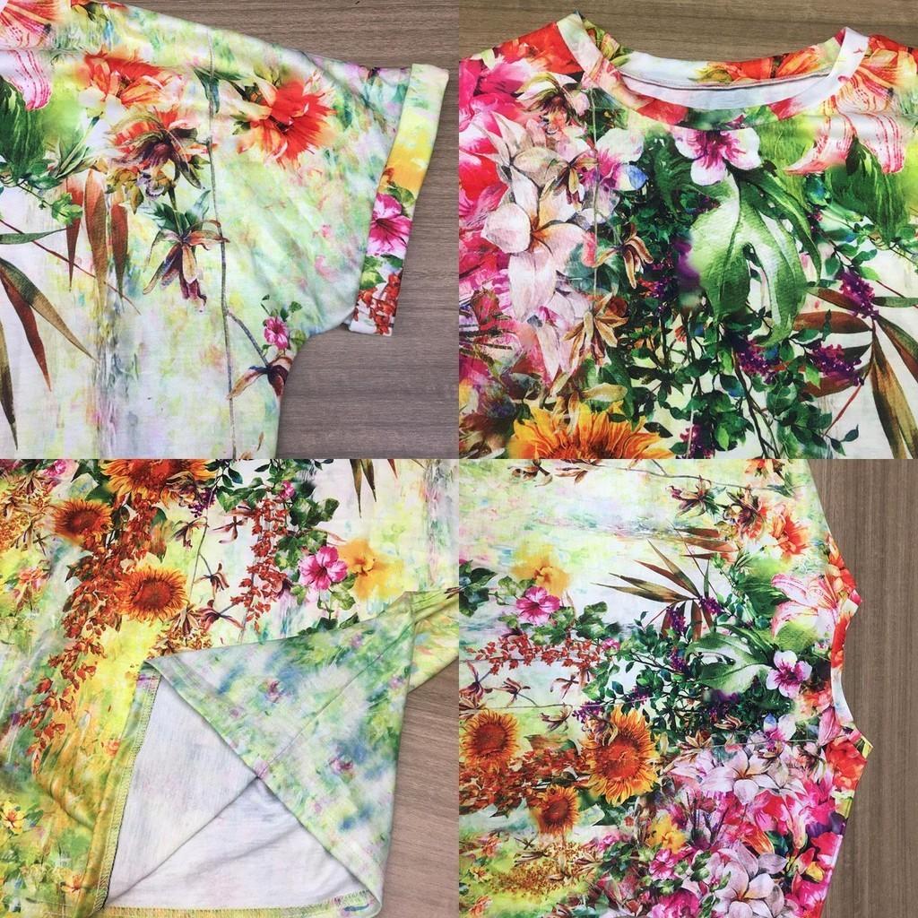 Women's Floral Print Short Sleeve Tops Featuring Soft Material For Ultimate Comfort