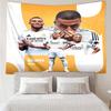 Kylian Mbappé Tapestry for Bedroom Aesthetic Classroom Tapestries Wall Hanging for Living Room Dorm Office,Ideal Creative Gift