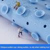 Circle Silicone Back Scrubber with Sucker Wall Mounted Non-slip Foot Massage Pad for Exfoliating Bath Body Cleaning
