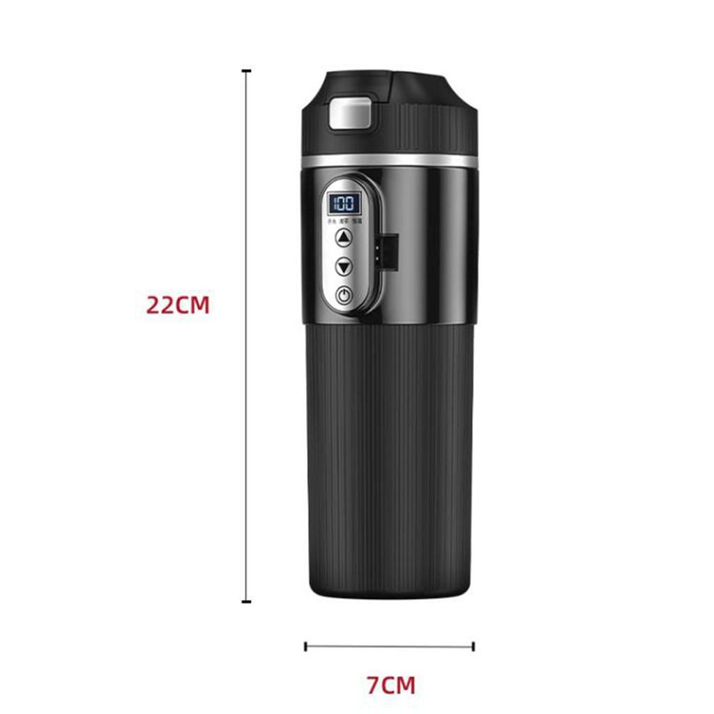 Car Heating Cup Stainless Steel Electric Heat Water Cup Coffee Mug for Tea