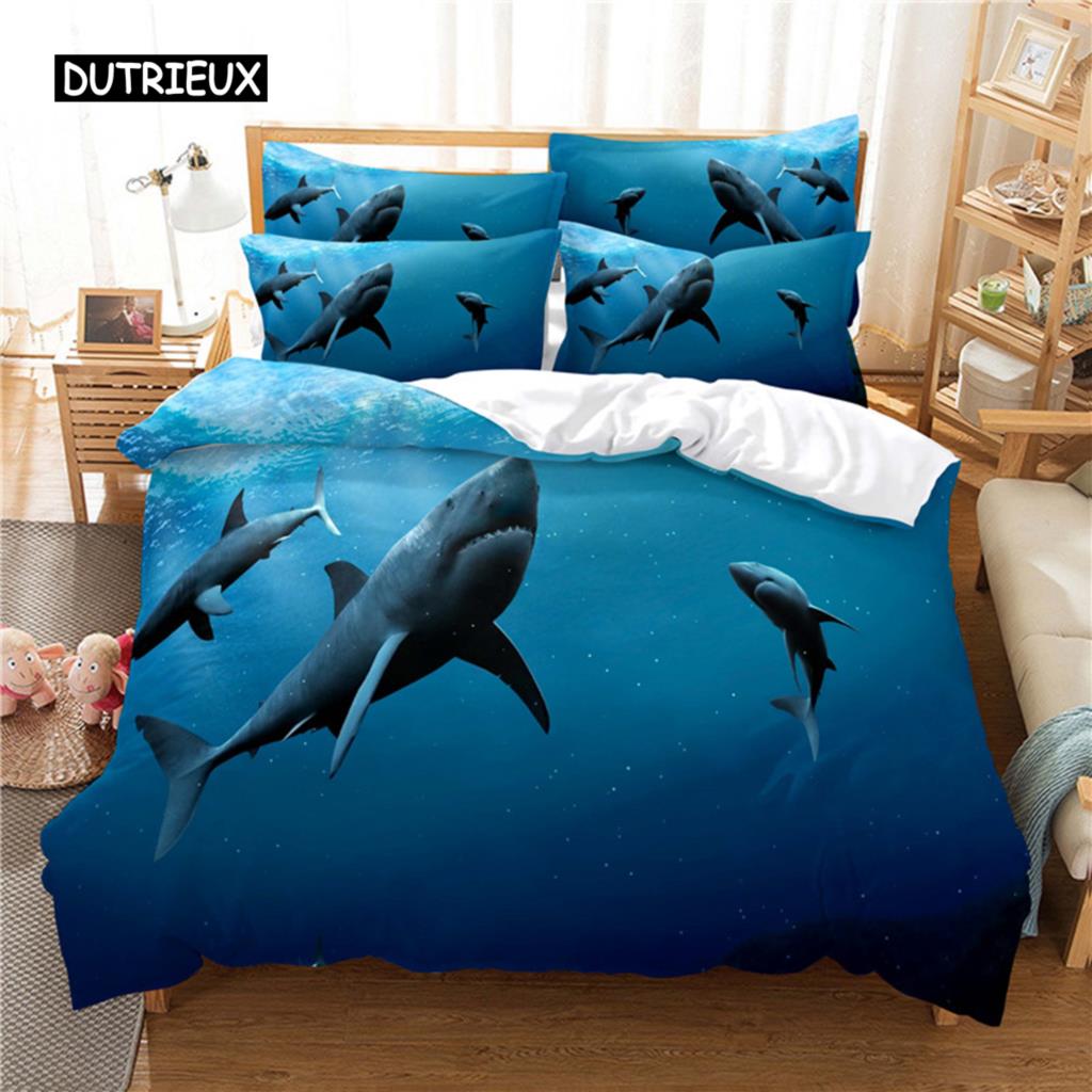 Underwater Water World Bedding Set Duvet Cover Set 3D Bedding Digital Printing Bed Linen Queen Size Bedding Set Fashion Design