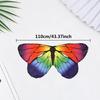 1Pc Adult Women'S Rainbow Gradient Monarch Butterfly Wing Backpiece Adult Party Cosplay Prop Fairy Wing Accessory Holiday Dress-Up Wing Prop Birthday