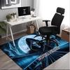 1PC Custom Name Grim Reaper's Midnight Ride Theme Floor Mat Ideal for Living Room, Game Rooms, Office, Bedroom,Floor Mat Playful Design