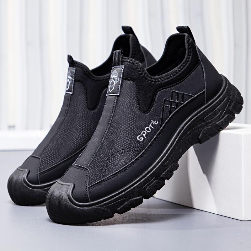 

Мода 2025 Новая мужская обувь Мода Осень Спортивная обувь Противоскользящая Универсальная Досуг Открытый туризм Мужская обувь 44 чёрный