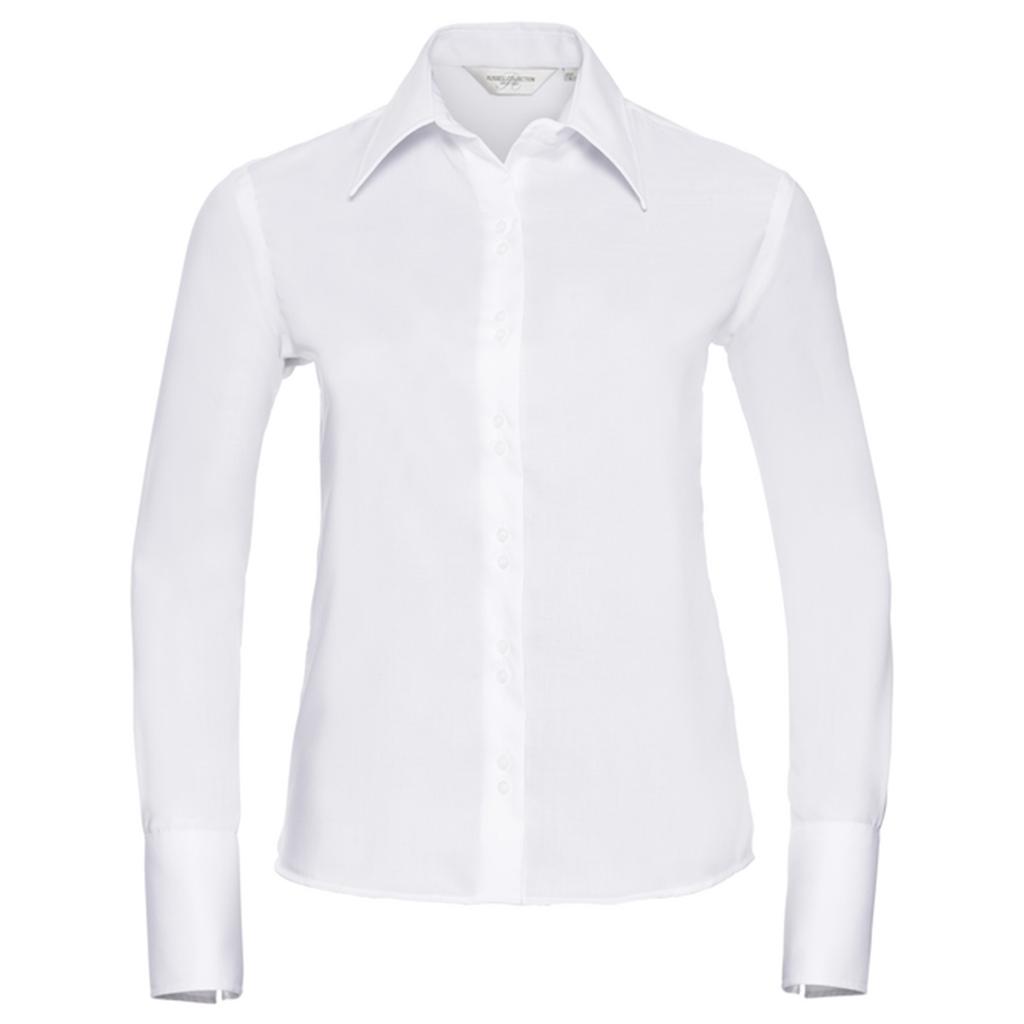 Russell Collection Womens/Ladies Ultimate Non-Iron Tailored Long-Sleeved Shirt