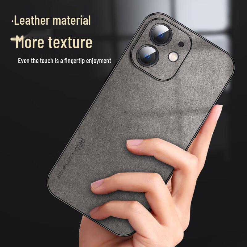 Suede-Feel Full Lens Protection Soft Case for iPhone 12 Series