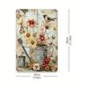 Vintage Metal Poster 8x12 Inch, Rustic Iron Wall Art for Home Cafe Garden