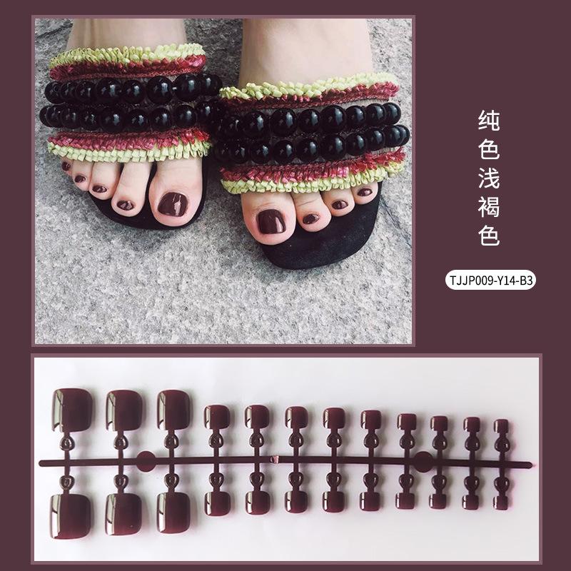 

24 шт./компл. DIY быстрые ногти глянцевые однотонные ногти на ногах накладные ногти разноцветные полоски готовый маникюр