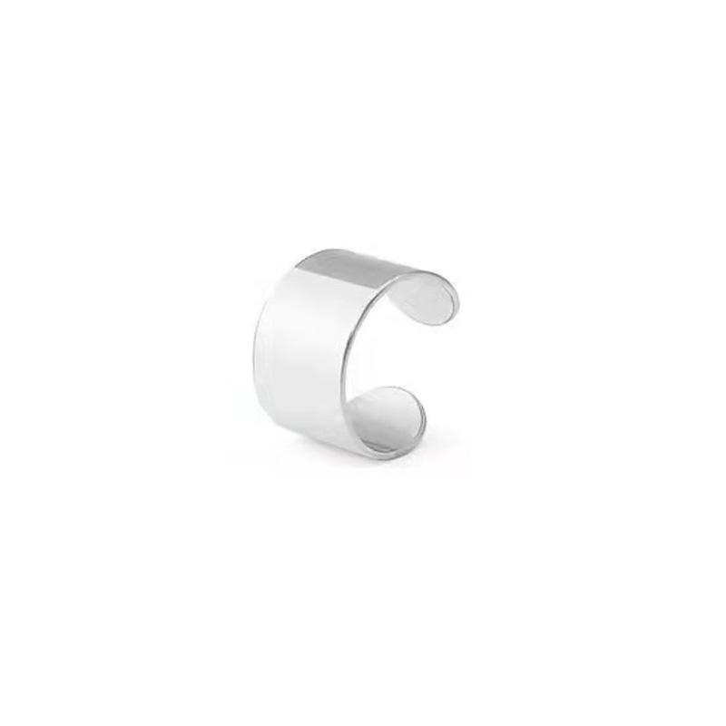 

Мужские персонализированные трендовые модные простые серьги в уличном стиле без прокола ушей Steel 1 pair