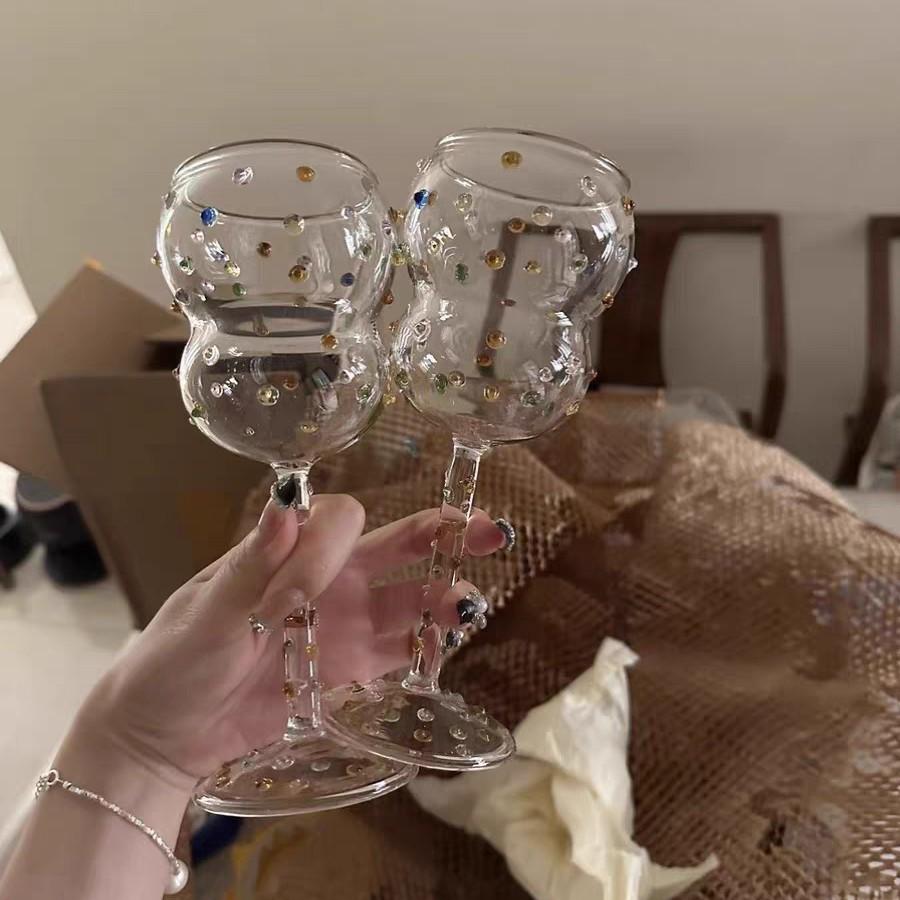 Luxury Jeweled Wine Glass Glamorous Rhinestone Clipart Diamond Crystal Cocktail Glass Design Sparkly Drink Glasses