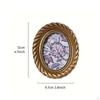 Oval Picture Frame Vintage Photo Ornate for Vanity, Shelf, Bedside Table