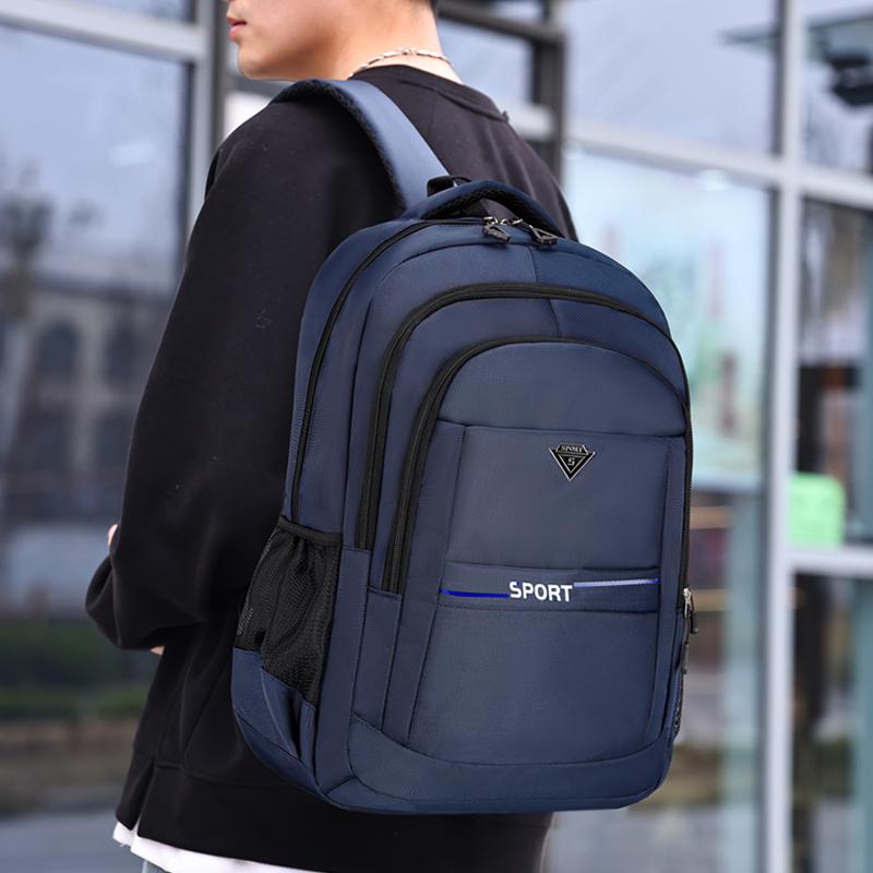 Casual Laptop Backpack with Large Compartment –  School Bag for Men Women, Ideal for Campus and Travel
