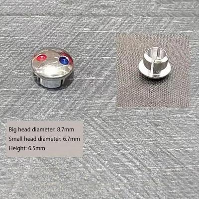 10Pcs Faucet Handle  Cold Water Sign Red Blue Label Decoration Cover Kitchen Bathroom Mixer Tap Indicate For Faucet Handles