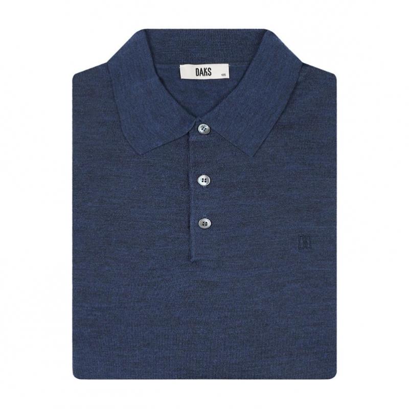 Daks Viscose Blend Plain Collar Knit Dmp1swtl102n1
