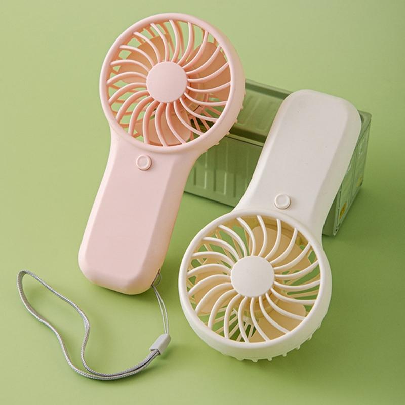 Mini Handheld Fan With Fast Speed Motor Battery Powered Portable Air Circulation For Hot Weather Activity