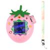 Silikonové ochranné pouzdro Kreslená jahoda Proti poškrábání Skin Cover Pouzdro s šňůrkou Nárazuvzdorné pro Tamagotchi Paradise