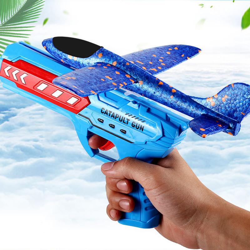 

Пусковая установка для самолета, игрушки, детские катапульты, пистолеты для стрельбы по самолету, игрушка для спорта на открытом воздухе, летающая пенопластовая пусковая установка для самолетов, подарки для мальчиков и девочек