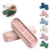 Soft Velvet Jewelry Holder for Earrings Storage Box, Multiple Slots Portable Organizer, Prevent Compact Box Daily Use Scratching Lining Case