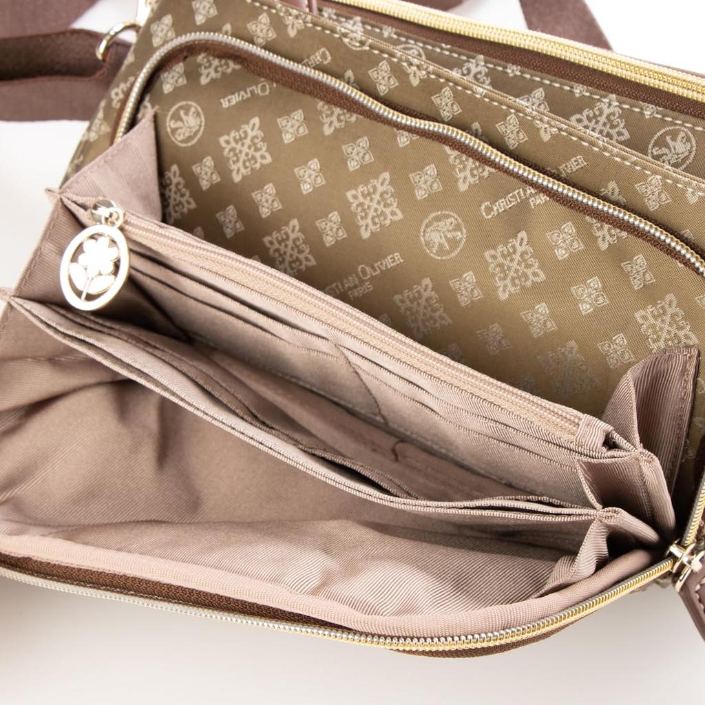 Christian Olivier Wallet Pouch Shoulder Bag Pouch 7801 Mocha (41)