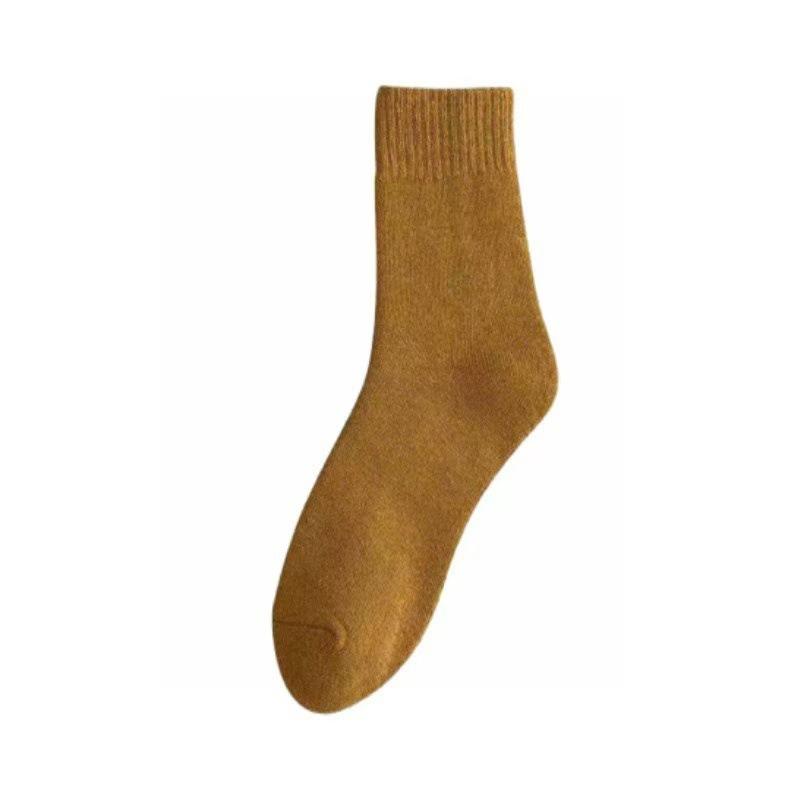 Socks women's autumn and winter plush thickened plush snow long tube wool thermal socks home floor socks sleep socks