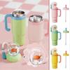 Wal-Springbrunnen-Becher aus Edelstahl mit Griff und zwei Deckeln
