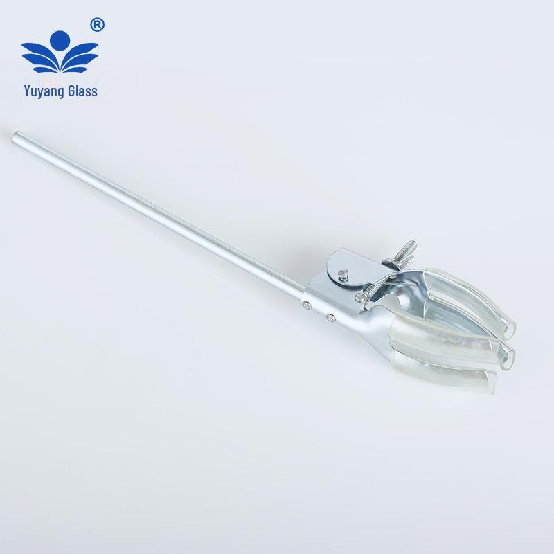 Iron Titration Stand with Three-Ring Butterfly Clip and Condenser Cross Clip