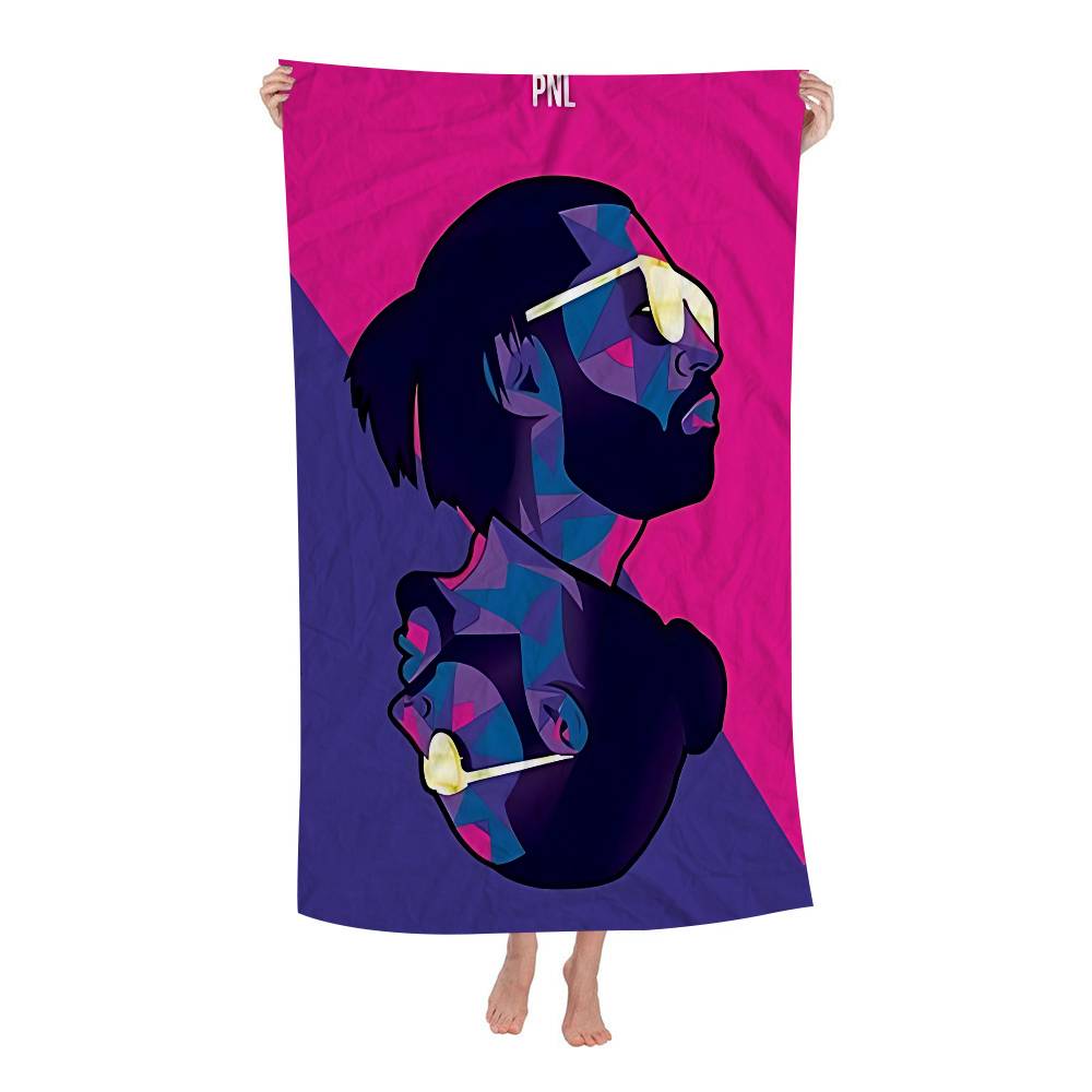 

Rap PNL QLF Big Microfiber Beach Towels Quick Dry Towel Sand Beach Towels Pool Towel For Travel Swim Pool Yoga W40*H60(CM)