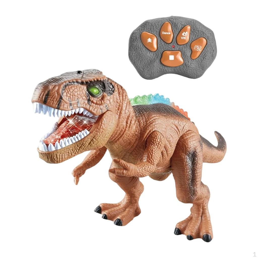 Dinosaur Toy Remote Control Electronic Walking with Lifelike Sounds Mist Dancing Action