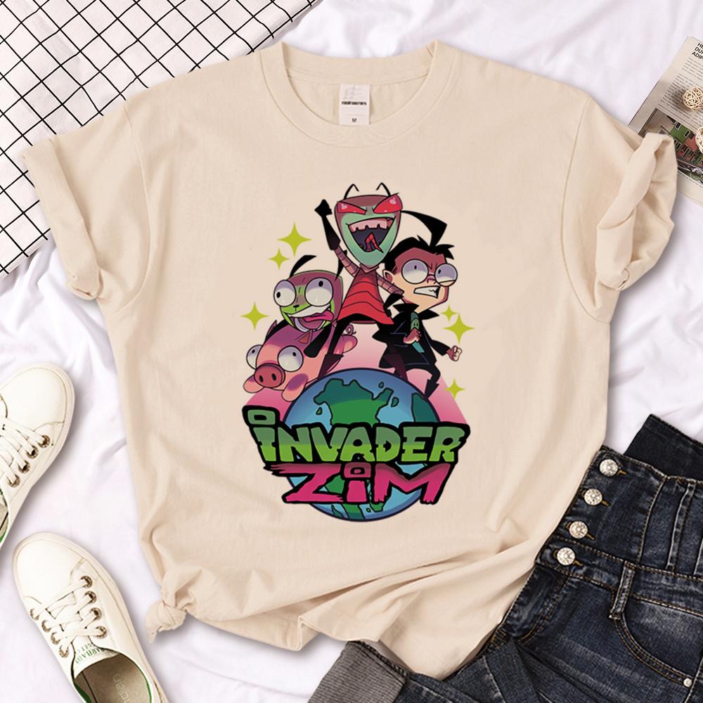 Invader Zim t-shirts heren comic t-shirts mannelijk manga anime streetwear kleding