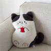 Cat Plush Cushion With Embroidered Cartoon Design For Living Room Decor