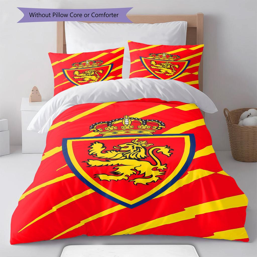 Real Zaragoza poster Bedding Quilt Set Quilt Cover Pillowcase Home Decoration Birthday Gift (1 * duvet cover + 2 * pillowcase, without core)