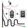 LED-Nebelscheinwerfer Kabelbaum Steckverbinder Kabelverbinder Mit 40A Relais EIN/AUS Schalter Kit H11 H8 880 881 Für Honda Civic Jazz HR-V