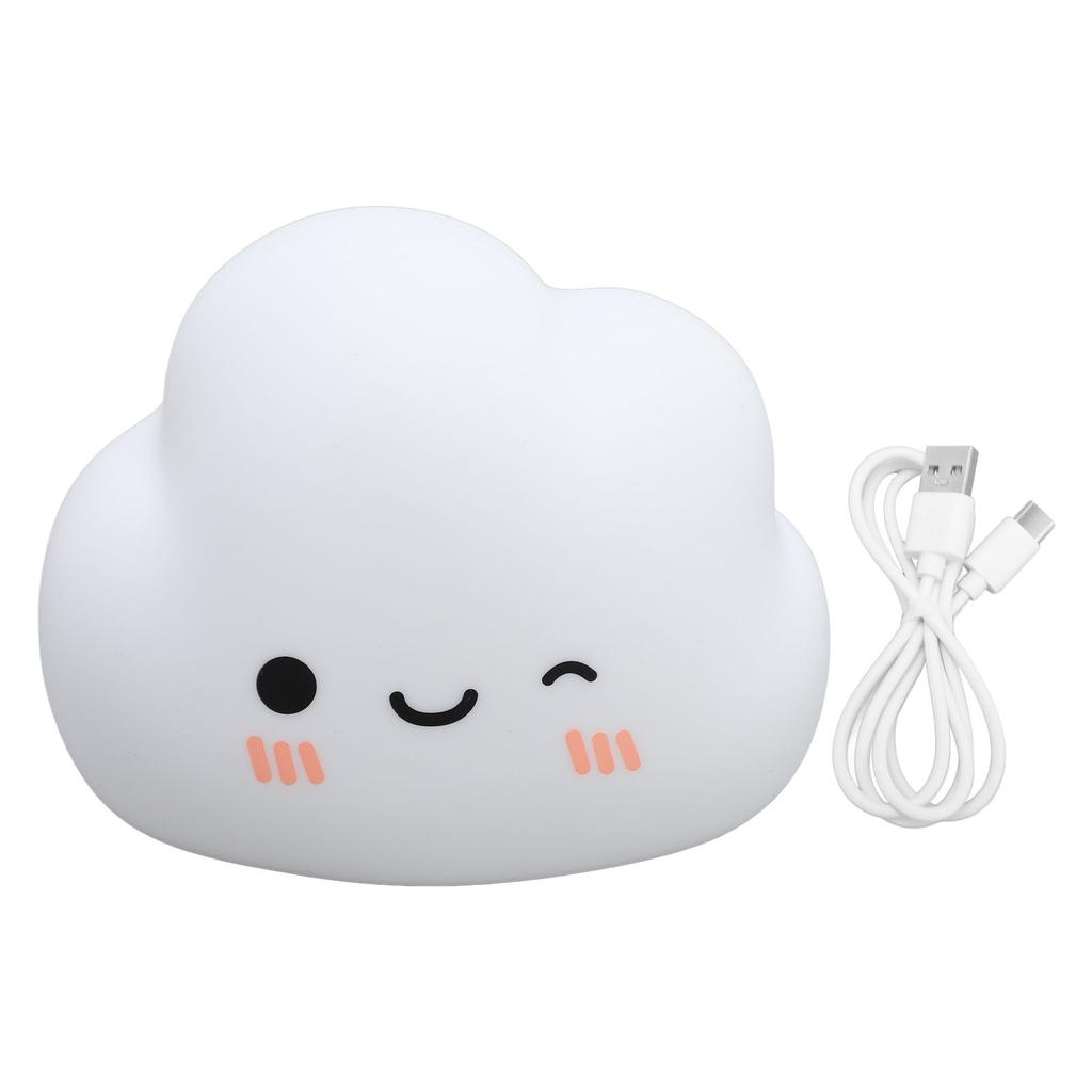 Pat Night Light USB Rechargeable 5 Brightness Levels Timer Silicone Ambient Light LED Colorful