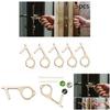 Portable Contactless Safety Door Opener Golden Alloy Key For No Touch Convenience