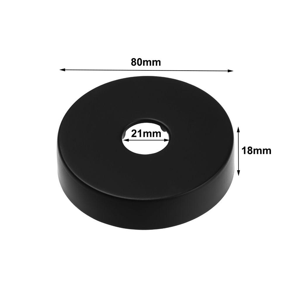 Black Shower Faucet Cover Chrome Finish Shower Arm Flange New Flange Cover Plate